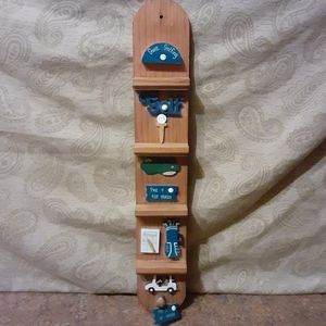Golf Enthusiasts Decorative Solid Wood Wall Display.